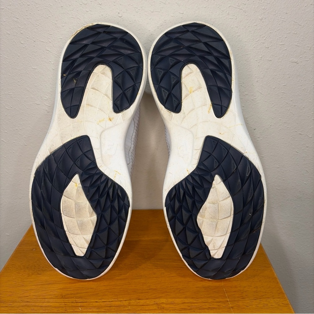 Footjoy Golf Shoes Spikeless Flex XP Mens Size 9.5 White Blue FJ 56250 Sneakers - Picture 11 of 14